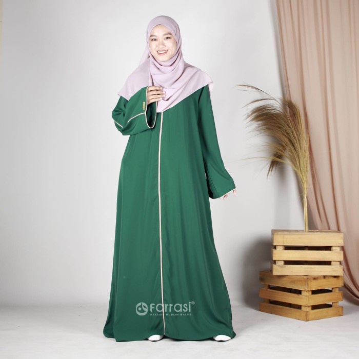 GAMIS ABAYA TURKEY / ABAYA BASIC FARRASI / ABAYA HITAM CASUAL TERBARU