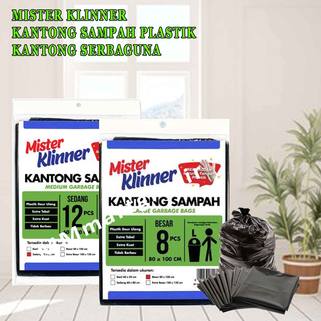 Mister Klinner/ Kantong Sampah/ Plastik Sedang/ Kantong Serbaguna