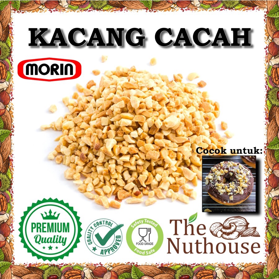 1kg Roasted Diced Peanut / Kacang Cacah Panggang Morin / John's Farmer [Halal]