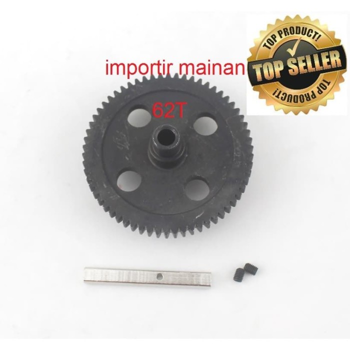 Metal Reduction Gear 62T Rc Car Wltoys 12428 12428B Part 12428-0015 #Original