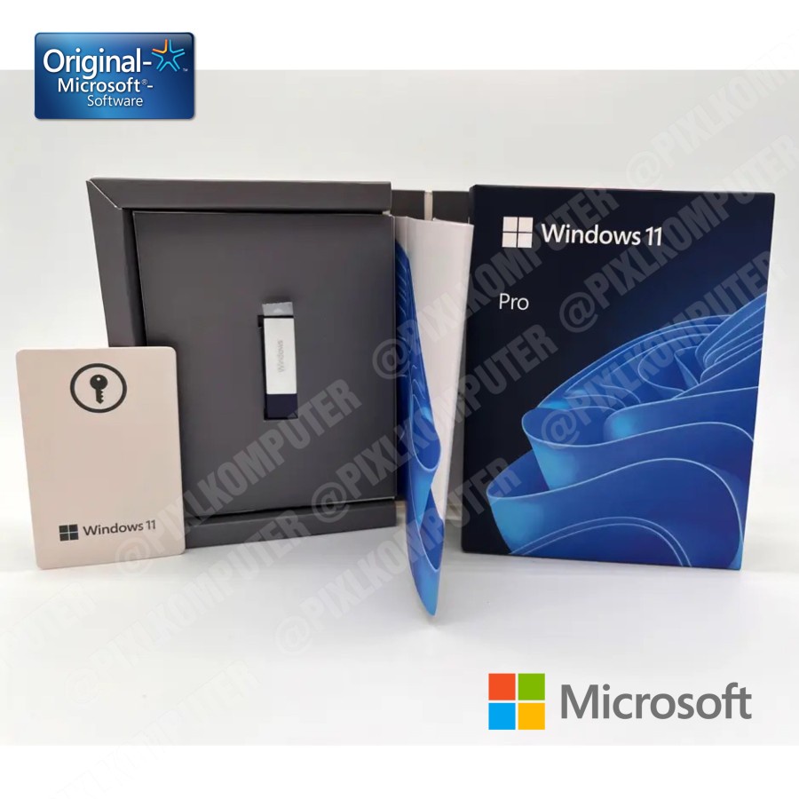 Windows 11 Pro 64 bit Full Package USB FPP Original Asli Microsoft Win