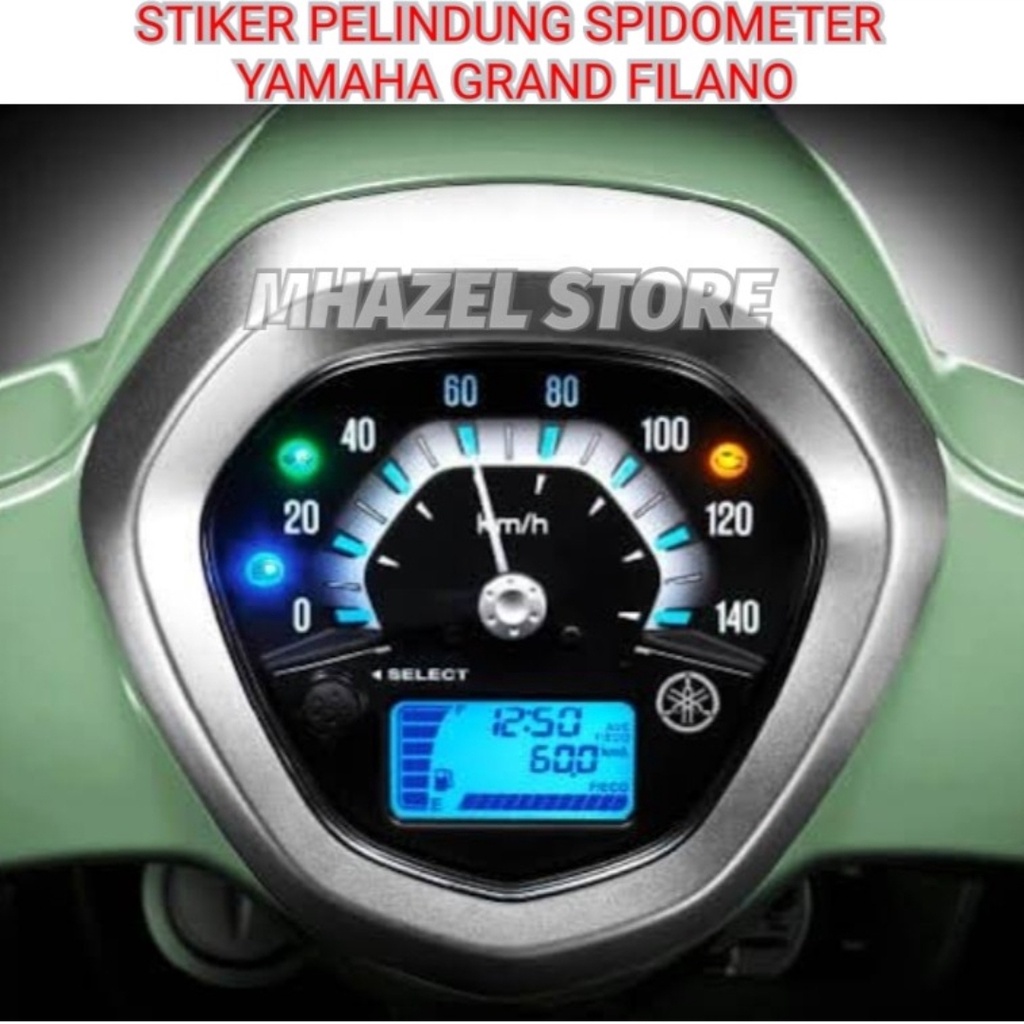 stiker pelindung spidometer motor yamaha grand filano