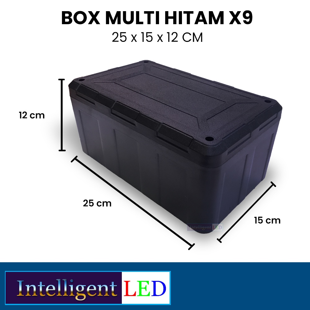 Box Multi X9 Hitam Serba Guna Electronik