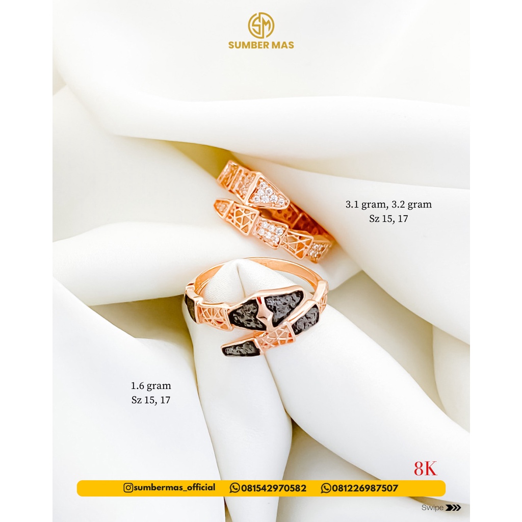 BLACK ROSE SERIES RINGS 8K - SUMBER MAS