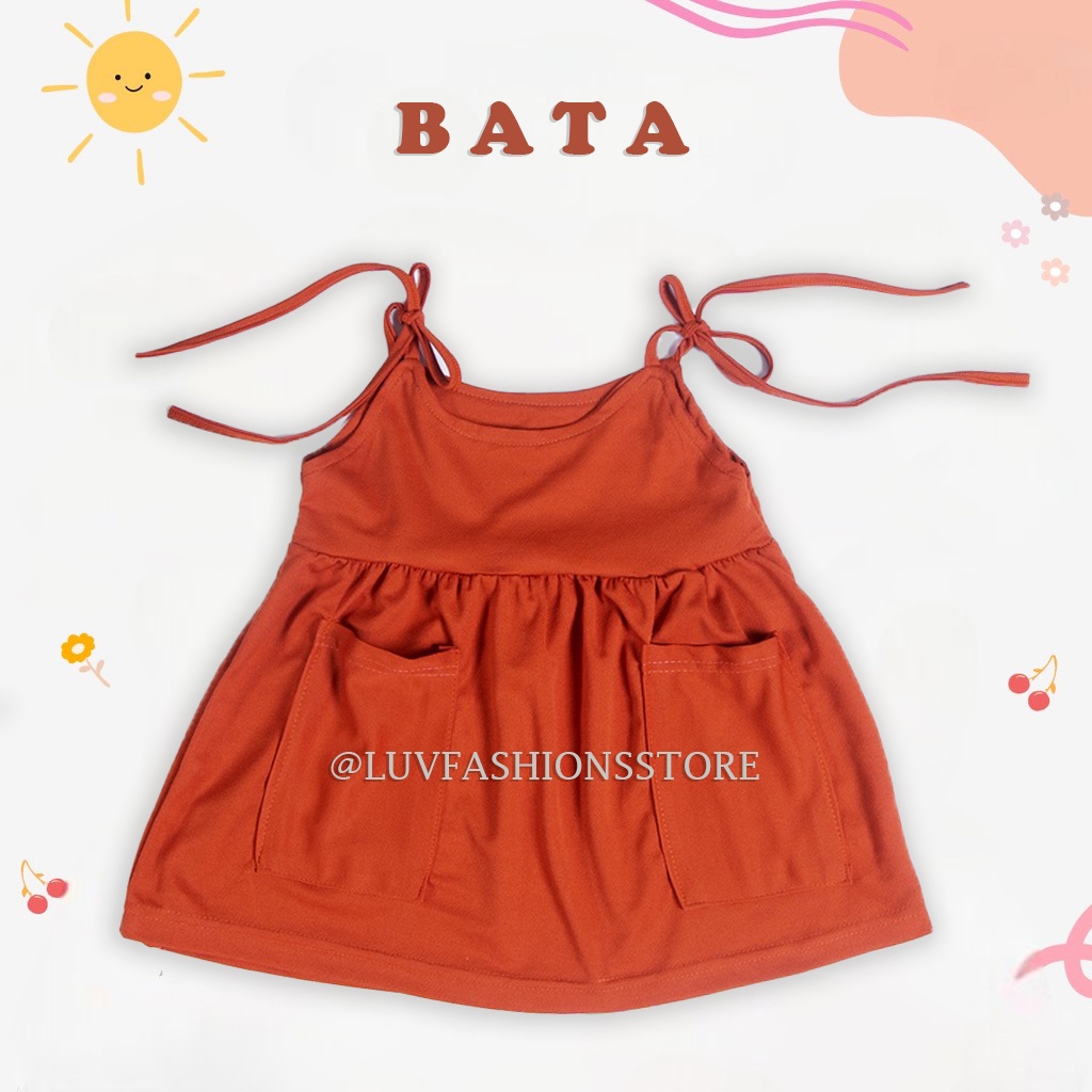 IL - DRESS SANDRA POCKET ANAK PEREMPUAN / GWEN DRESS ANAK TALI PUNDAK