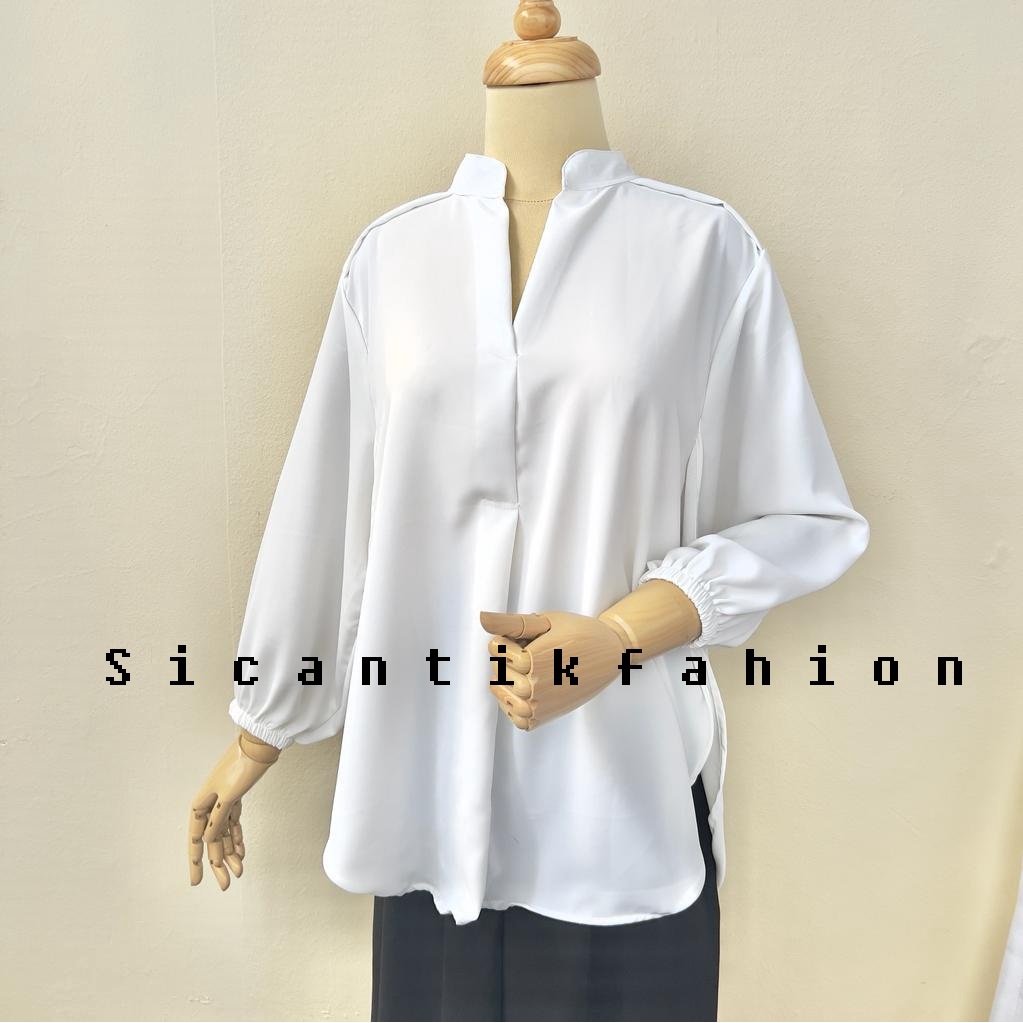 Blouse Putih Wanita Korean Style // Outher Wanita Kekinian