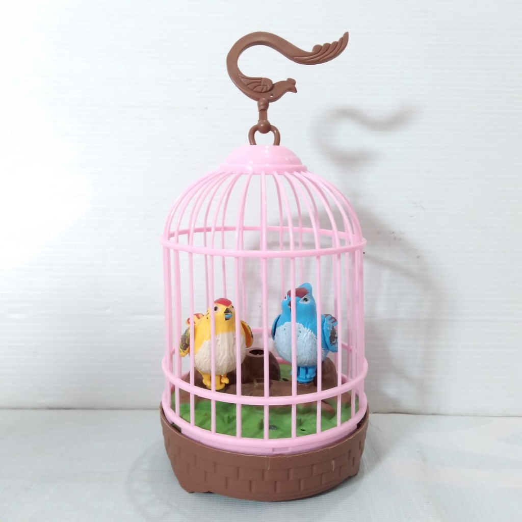 Mainan Happy Birds Mainan Burung Dalam Sangkar Bunyi