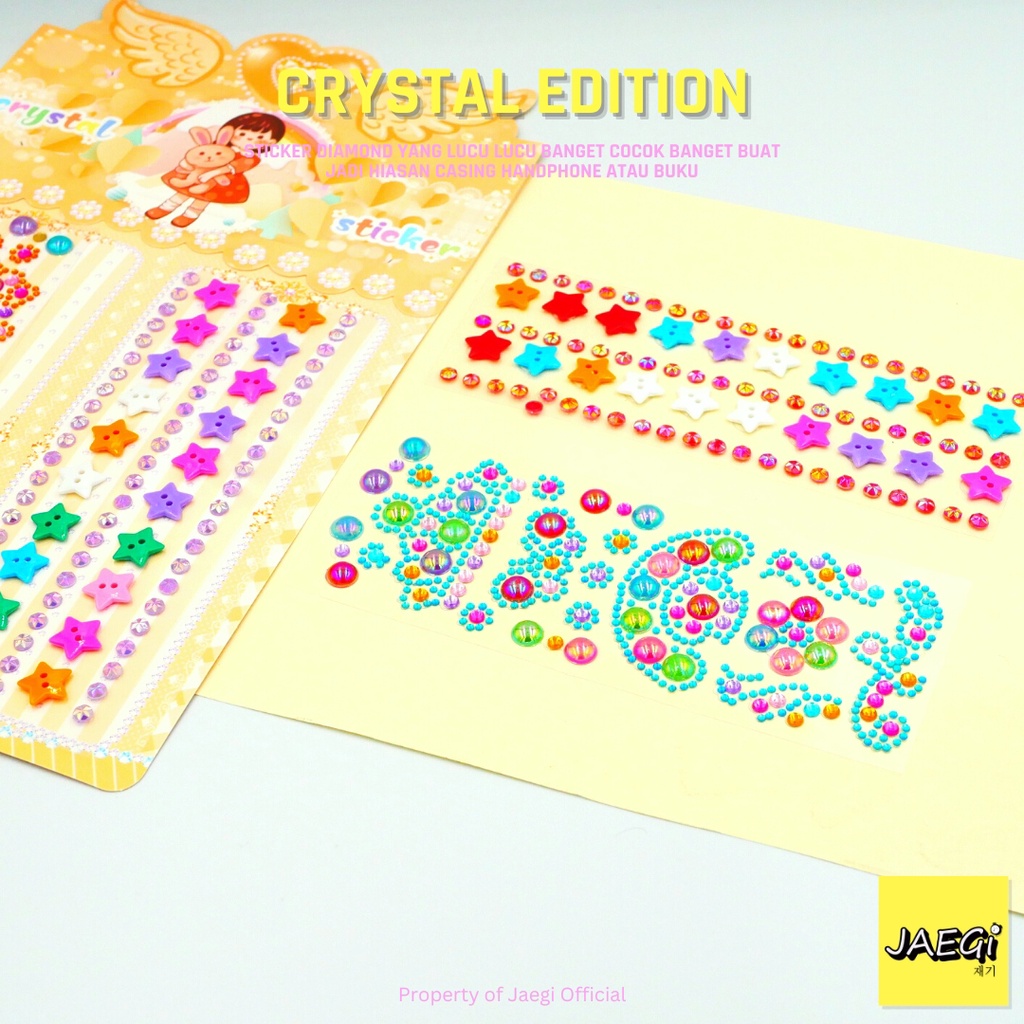 

JAEGi - Waterproof Sticker Diamond motif Crystal Edition Anak
