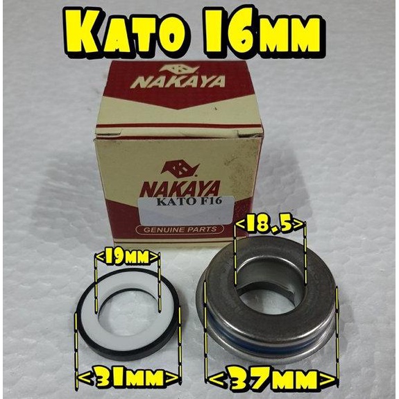 Mechanical Seal WP10 WP 10 WP-10 mesin 4 Tak model Kato 16 mm