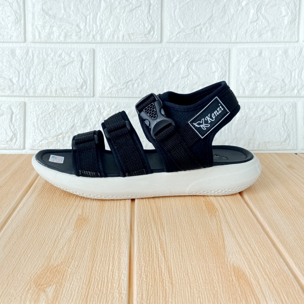 Sandal Wanita Let Gunung Kenzi Size 31-40 Hitam