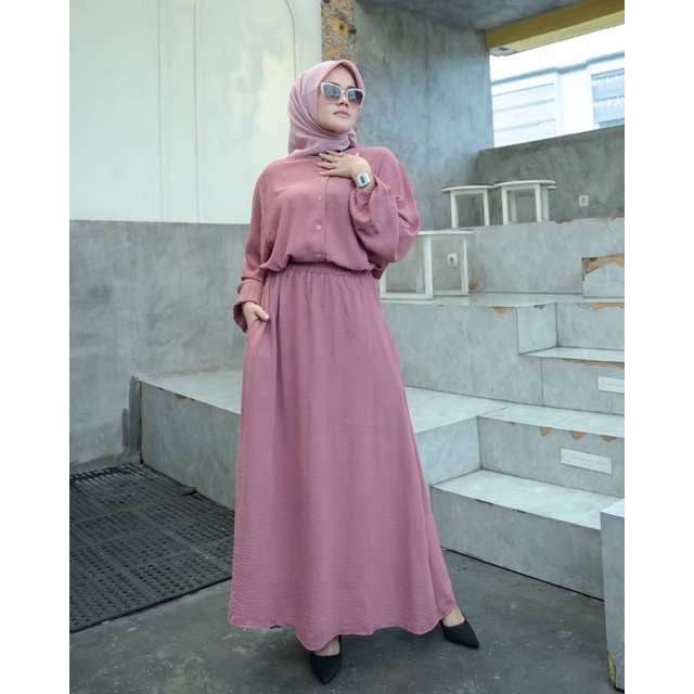 JOSHIN Lexa Oneset Rok Skirt - Setelan Rok Panjang Hijab Friendly