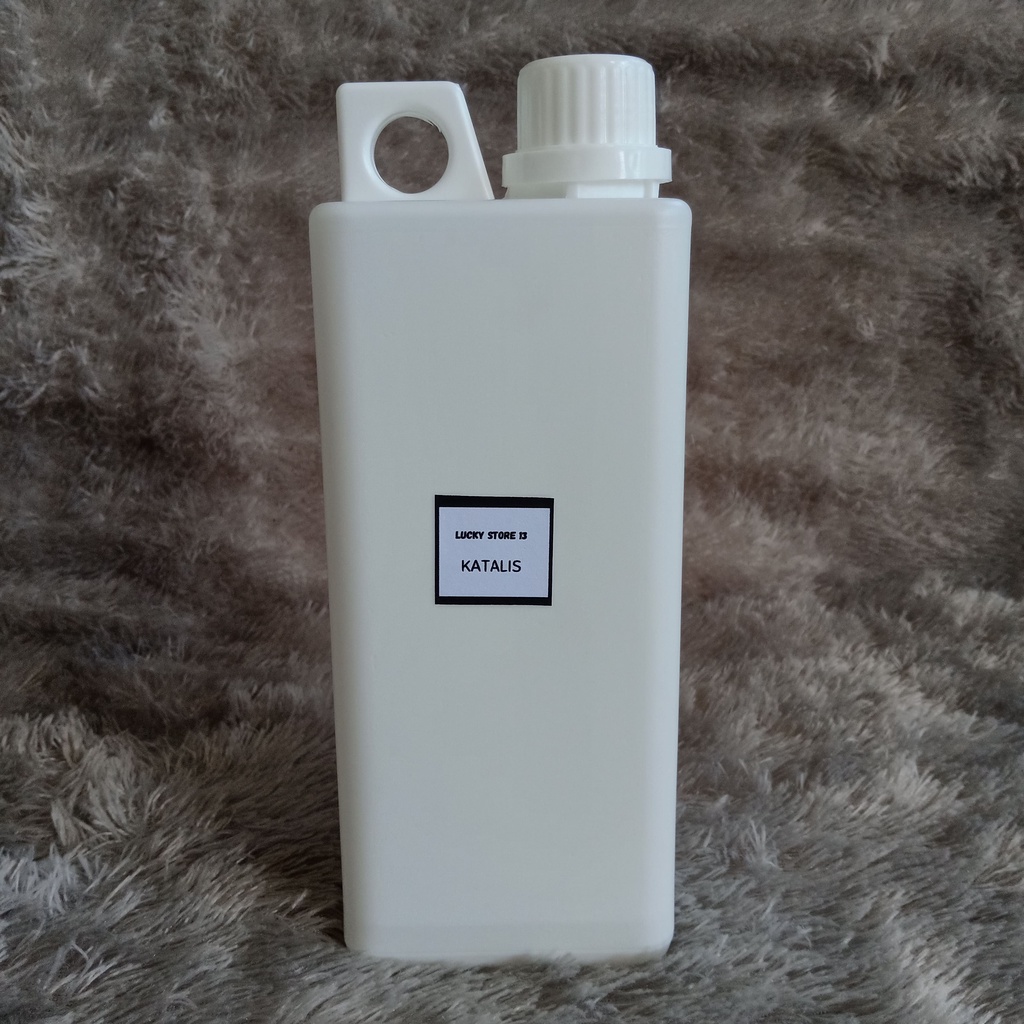 Katalis 1 Liter Pengeras Resin Catalis Fiber Acrylic DIY Keruh Bening Botol Bottle Transparan Kimia 