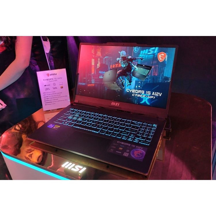 Laptop MSI CYBORG 15 RTX4050 6GB I5 12450H 16GB 512GB SSD W11 15.6FHD 144HZ BLIT A12VE.075