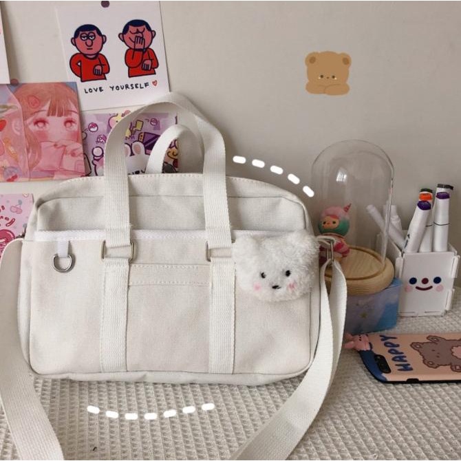 Tb-03 Tas Sekolah Jepang Selempang Wanita Import Seifuku Bag Leather