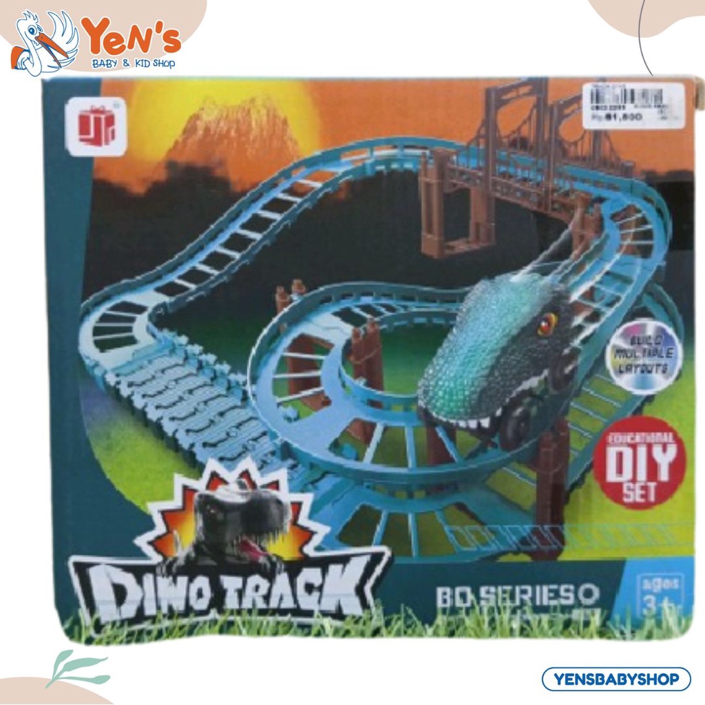 Mainan Anak DINO TRACK Lintasan Track Dinosaurus Mobil Dinosaurus Dino