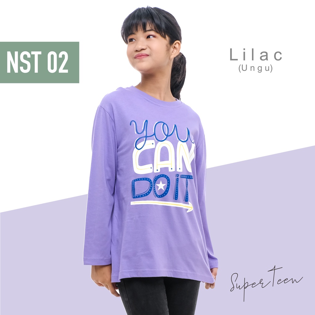 BAJU ANAK PEREMPUAN TANGGUNG REMAJA / KAOS ANAK PEREMPUAN TANGGUNG REMAJA / PAKAIAN ANAK CEWEK KAOS ANAK CEWEK LENGAN PANJANG YOU CAN BRAND SUPERTEEN 9 - 14 TAHUN