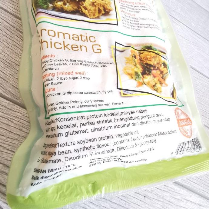 

Greenfarm Crispy Chicken G Ayam Ketul 400gr Vegetarian Vegan Beku hr502