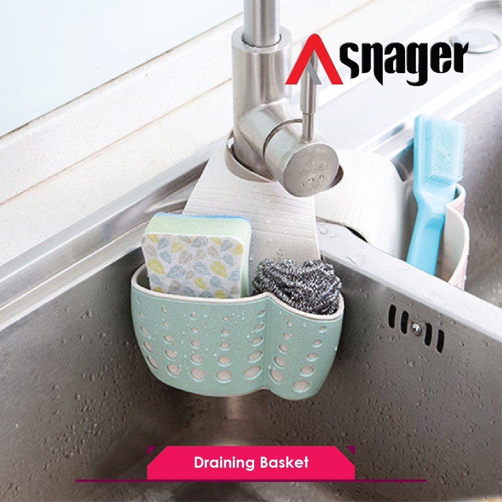 Asjustable Tempat Sabun 2in 1 Pengering Spons Draining basket