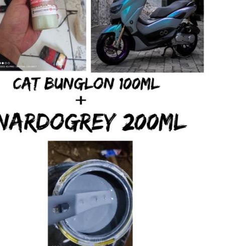 ➪ cat bunglon 100ml + nardo grey 200ml by special color // cat mobil /cat velg /cat motor ⅎ
