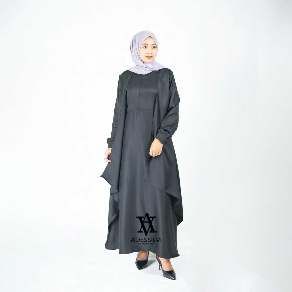 [ SIZE S M L XL XXL ] ALUNA MAXI BIG SIZE | BAJU WANITA JUMBO MATT SYAKILA HQ GAMIS JUMBO KONDANGAN