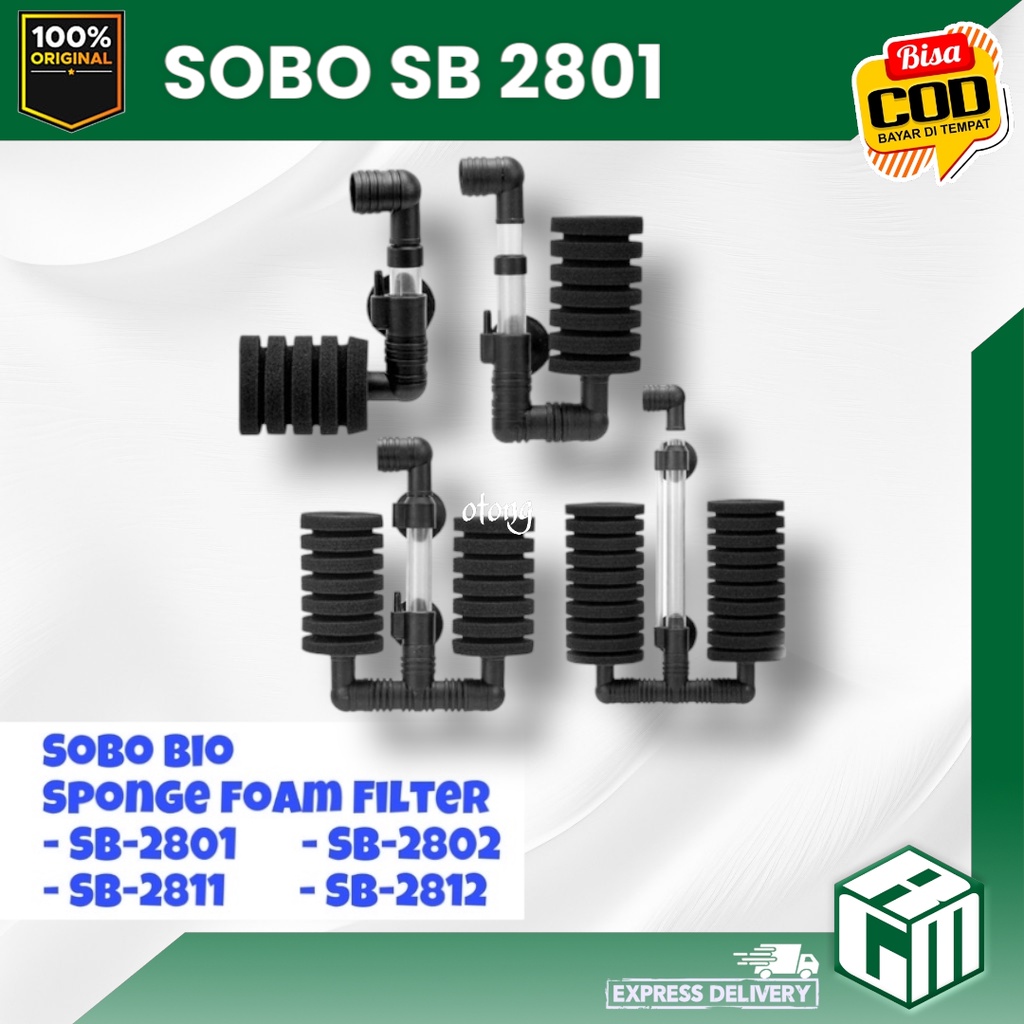 Sobo SB2801 SB 2801 Bio Sponge Filter chemical busa foam biofoam