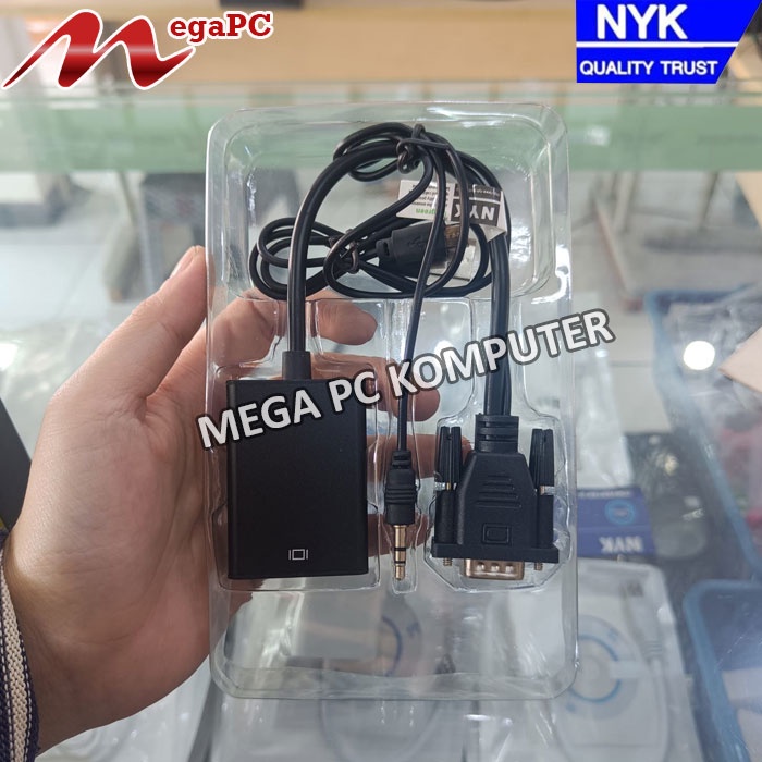 CONVERTER VGA TO HDMI + AUDIO Baru
