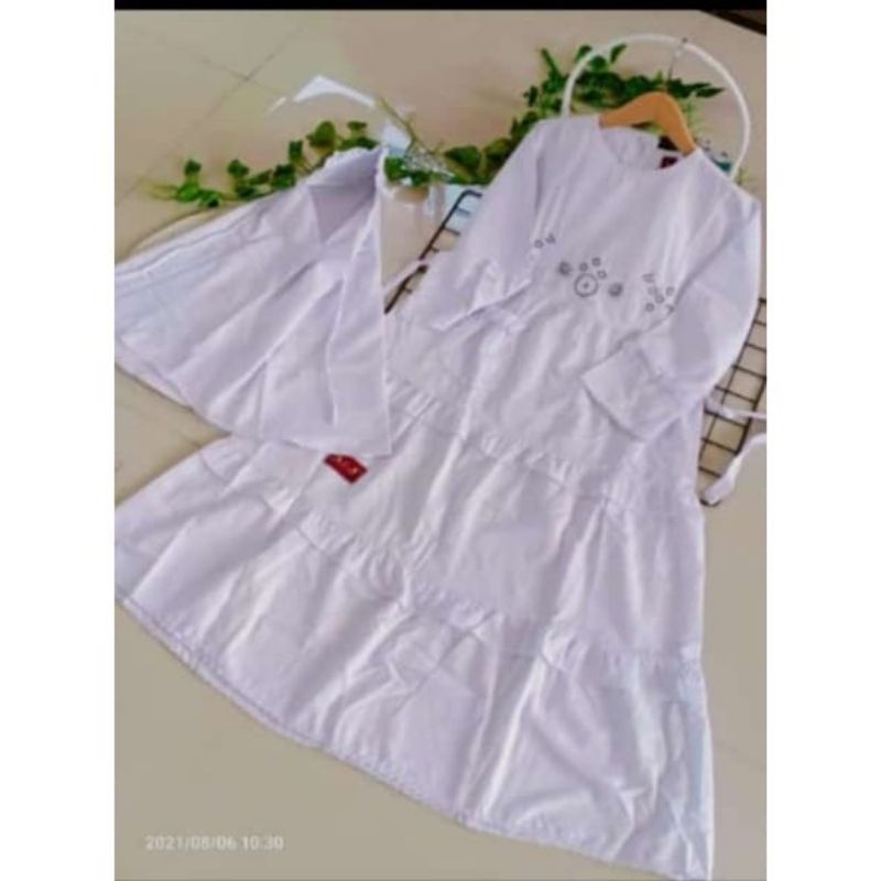 Gamis Putih Anak Perempuan A&J