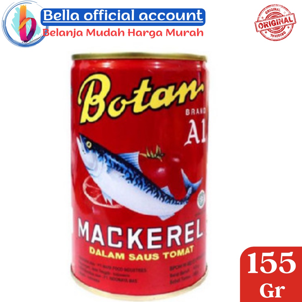 

Botan Ikan Sarden Mackerel A1 Makanan Kaleng 155 gr