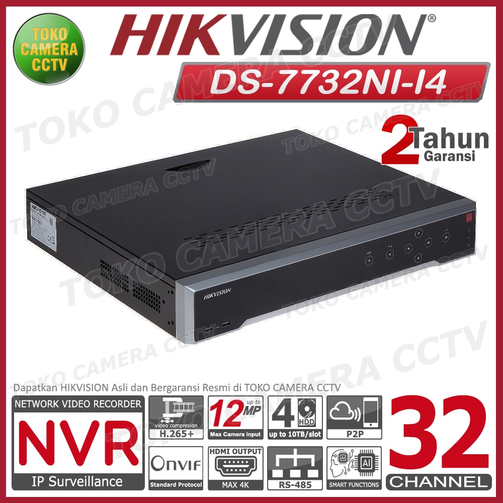 NVR 32 CHANNEL HIKVISION DS-7732NI-I4 NVR HIKVISION 32CH