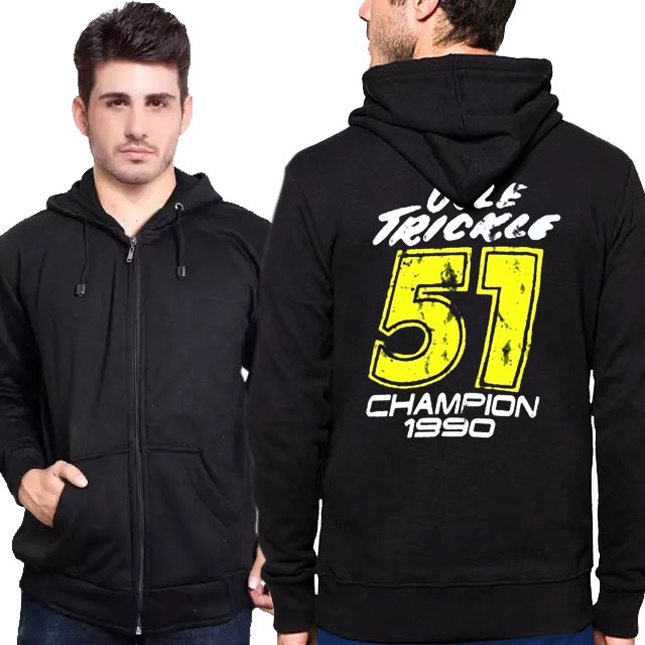 Jaket Hoodie Cole Trickle Days Of Thunder Movie Hoodie Ritsleting Bahan Katun Casual Unisex Hoodie Z