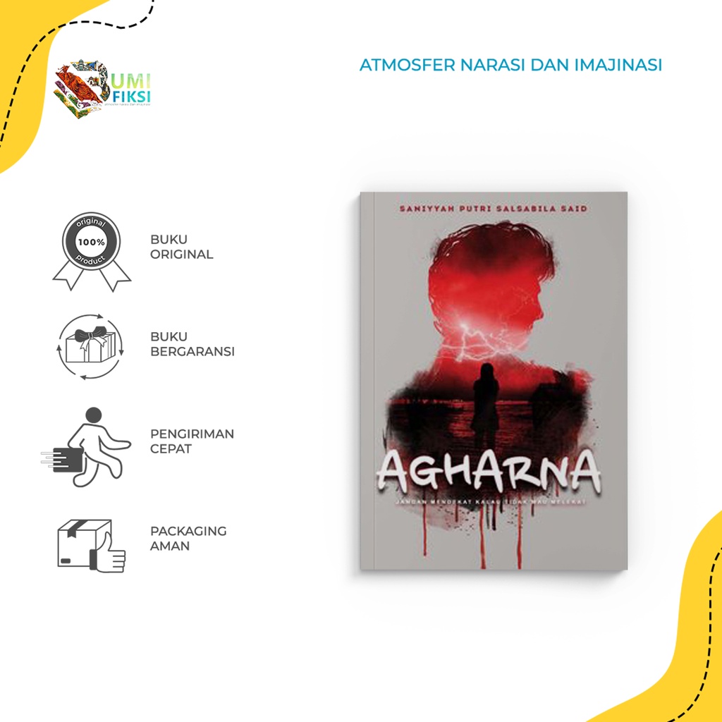 Buku Novel Agharna - Romancious - Saniyyah Putri Salsabila Said - Bumifiksi