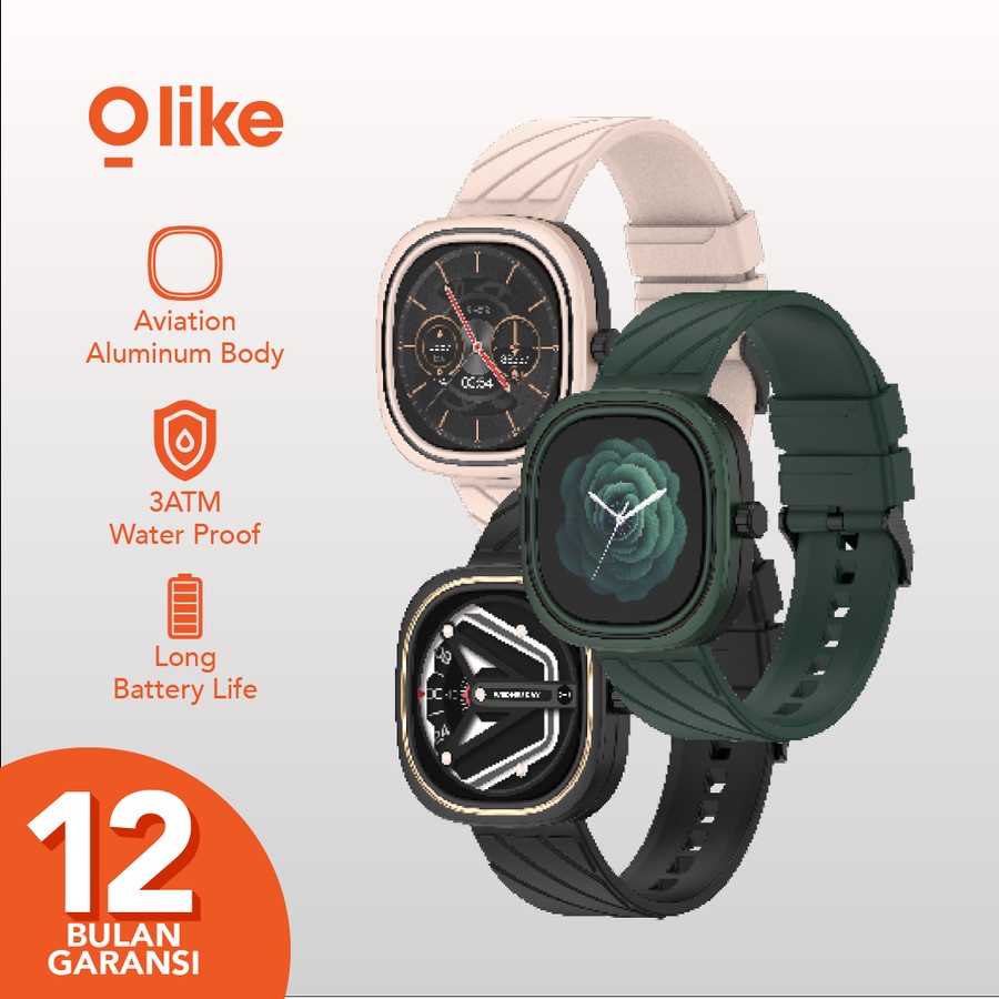 Olike Smartwatch Zeth W5 Aviation Aluminium Body 3ATM Waterproof