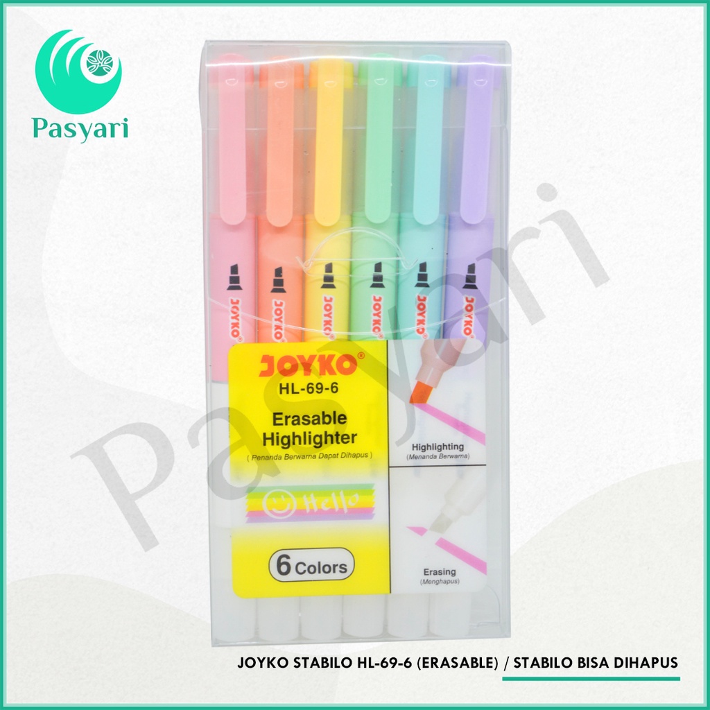 

JOYKO STABILO HL-69-6 (ERASABLE) / stabilo bisa dihapus