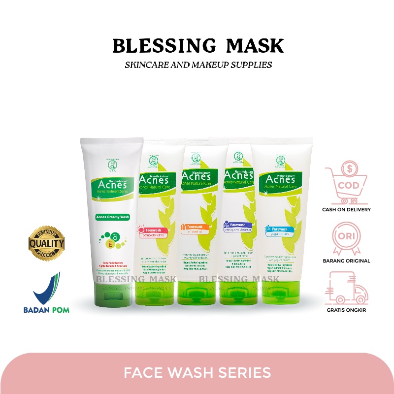 Acnes Creamy Wash |  Complete White | Oil Control | Foaming Wash | Sabun Cuci Muka Anti Jerawat Bada