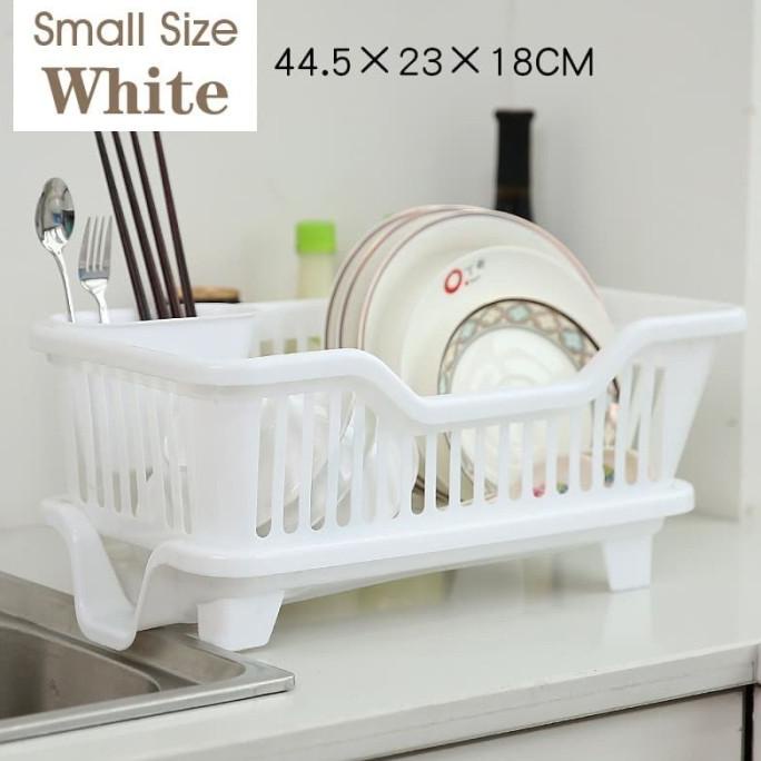 Termurah Rak Pengering Cucian Piring Gelas Bahan Plastik / Rak Tirisan Piring New