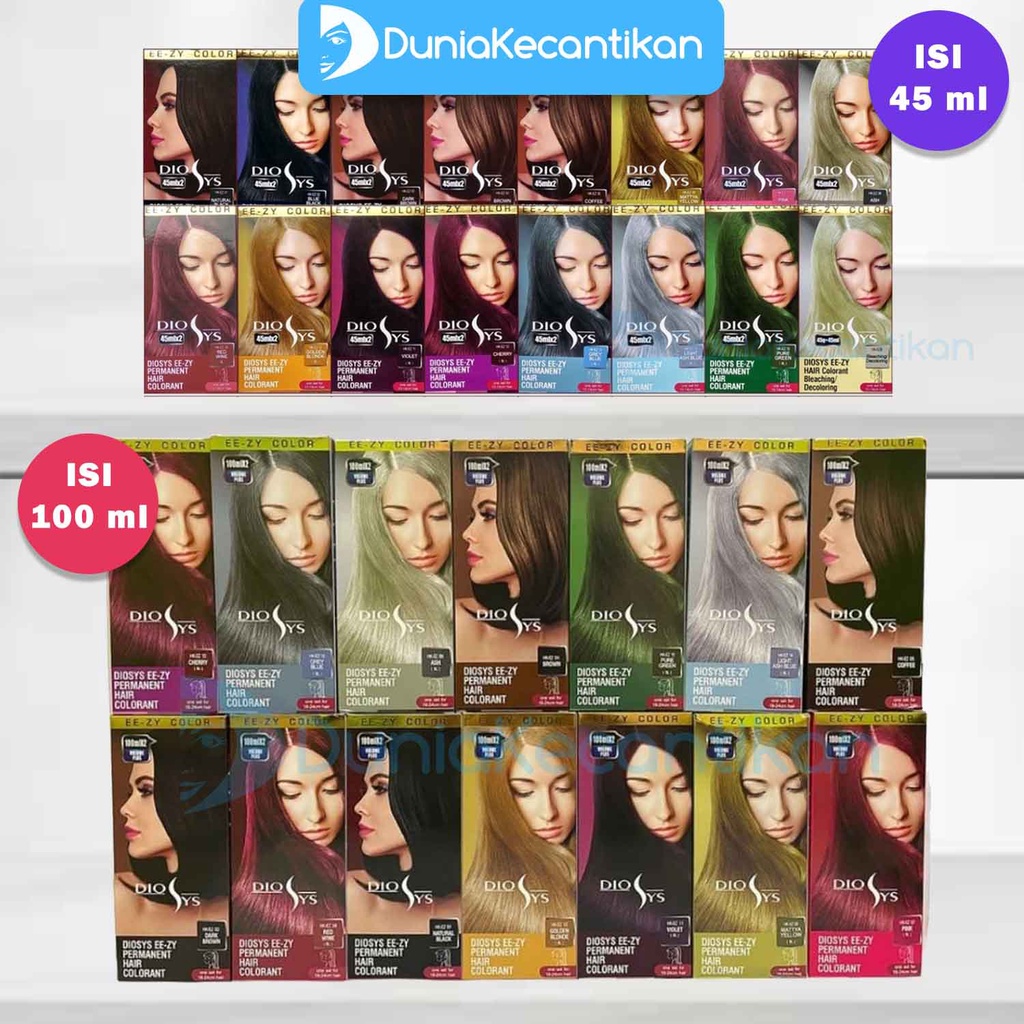 Diosys Permanent Hair Colorant Semir Rambut Cat Rambut Hair Color Permanent Dyosis Cat Rambut
