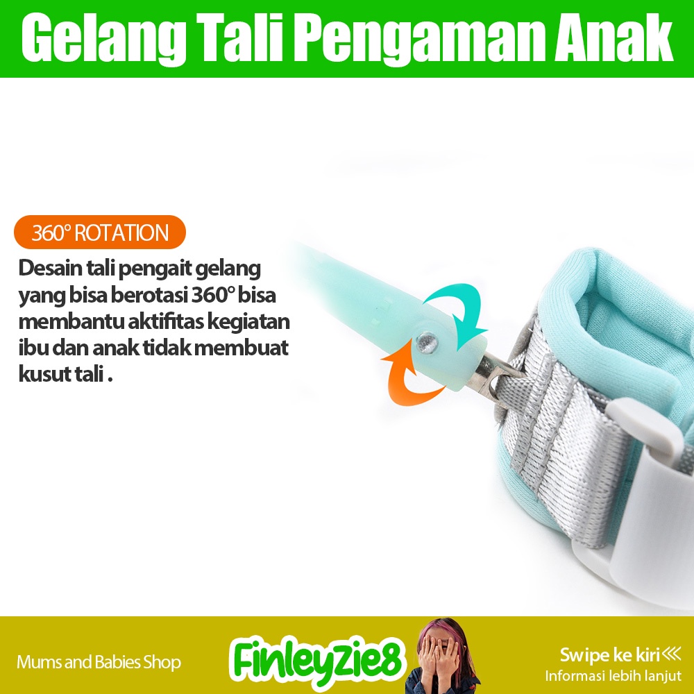 Child Anti Lost Strap / Gelang Tali Pengaman Anak / Child Safety /Anti hilang tali SS 1.5m~3m