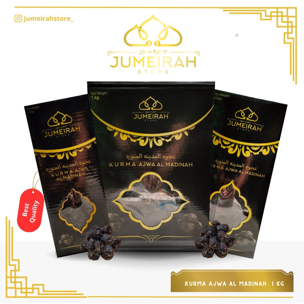 

Kurma Ajwa Medium Premium / Kurma Nabi / Kurma Rasul