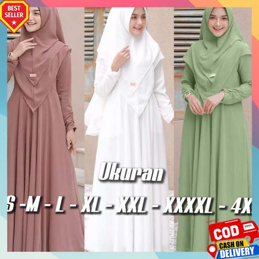 Gamis Dewasa Elegan Games Lebaran 2023 Model Terbaru Longdres Wanita Simpelbaju Muslim Remaja Kekini