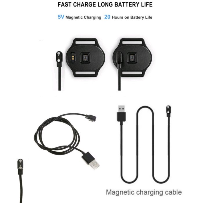 KABEL CHARGER heart rate CYCPLUS H1 Pengisi Daya USB Magnetik 80CM