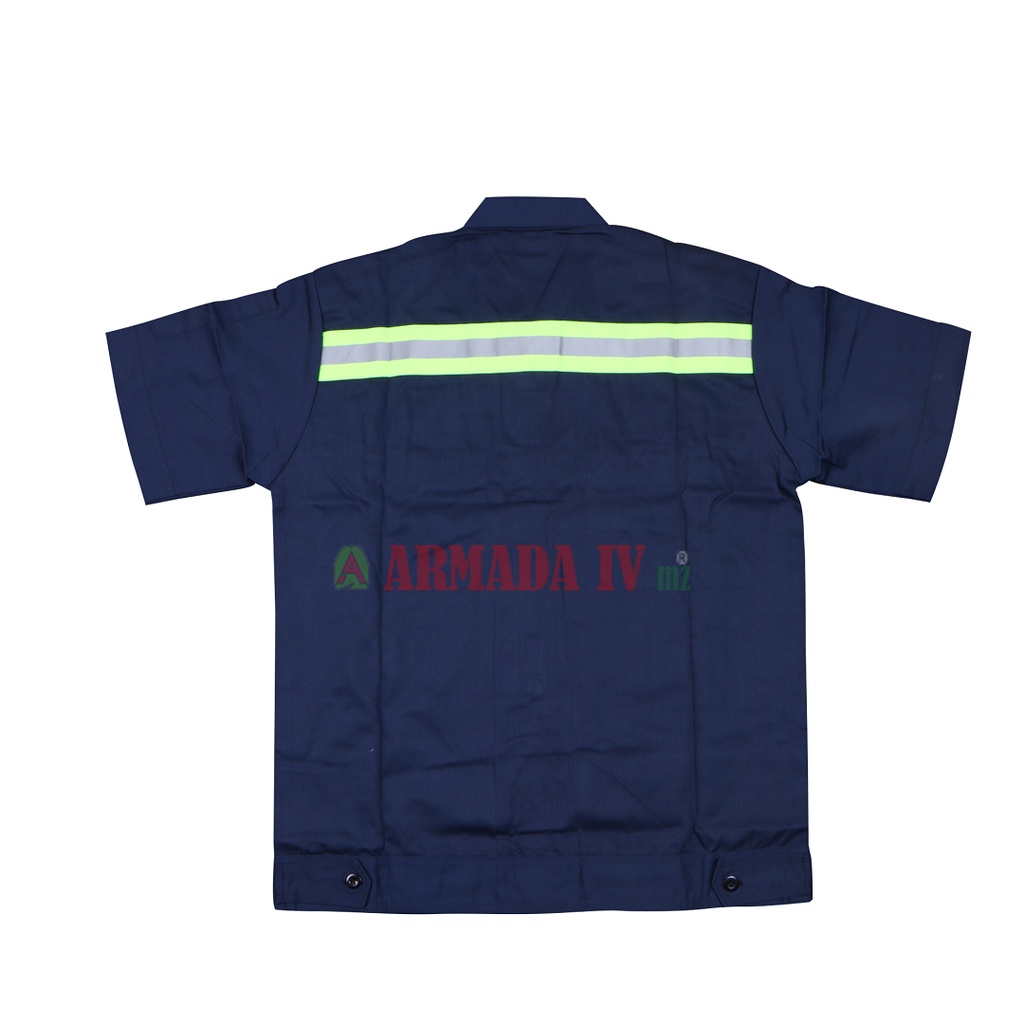 Baju Wearpack PENDEK BIRU DONGKER Scotlet Hijau Baju Kerja Safety