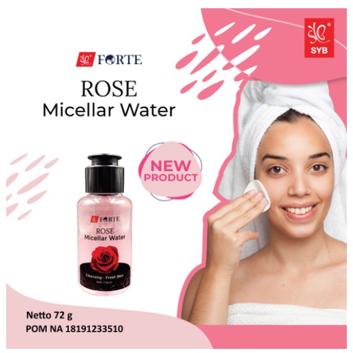 ✨LACIKOSME✨ SYB FORTE ROSE MICELLAR WATER - CLEANSING FRESH SKIN MAWAR BPOM