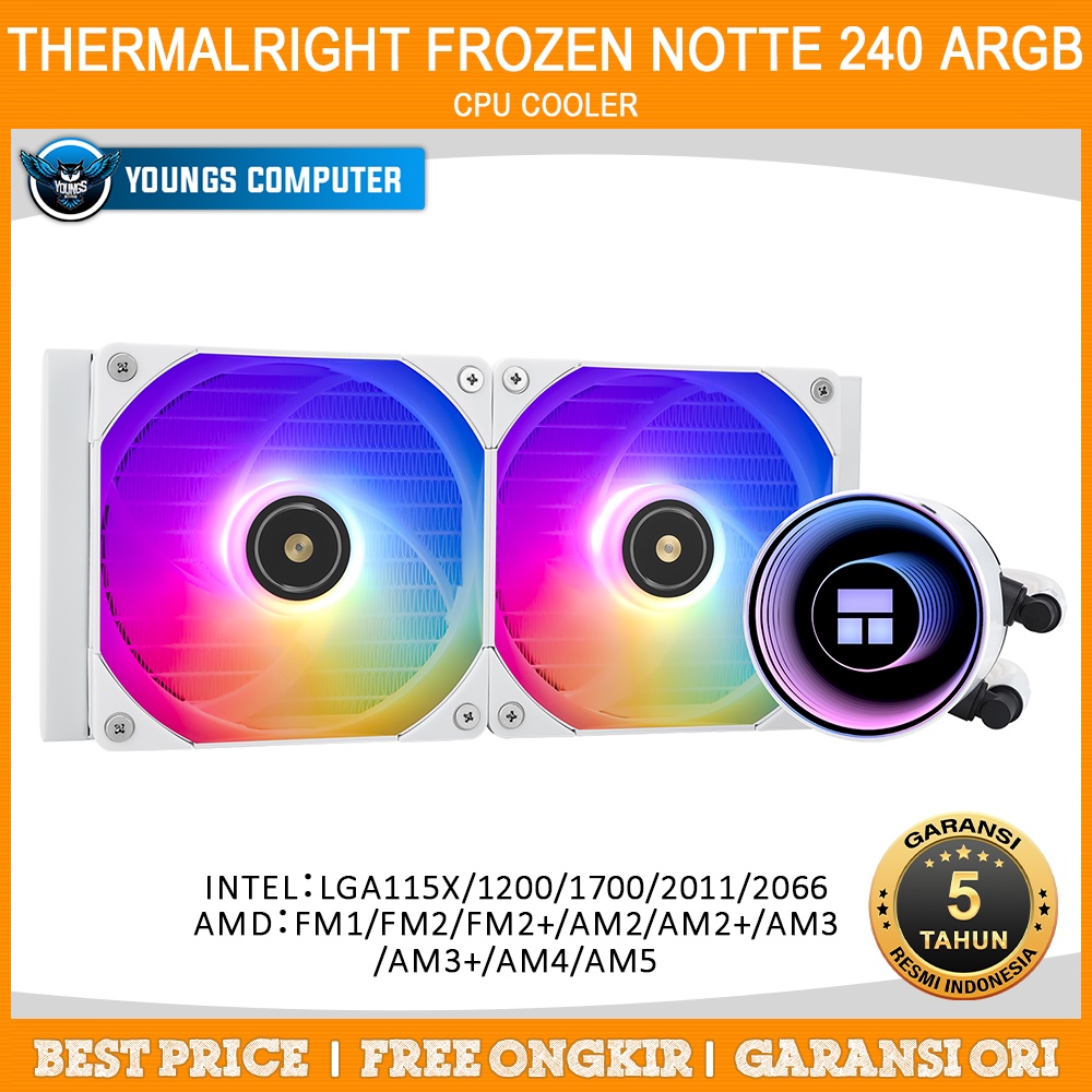 CPU COOLER THERMALRIGHT Frozen Notte 240 WHITE ARGB AIO Water Cooling