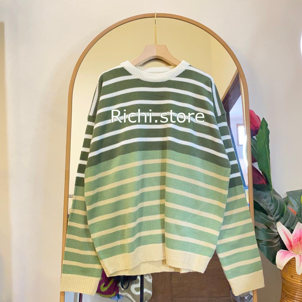 ALYSA BLOUSE RAJUT OVERSIZE MOTIF BLASTER