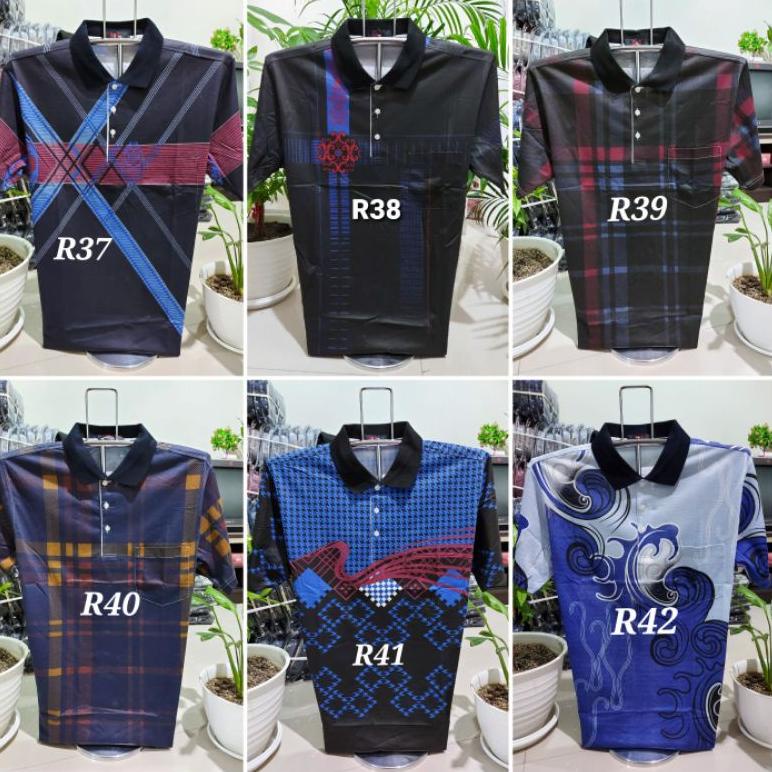 STOK TERBARU Kaos Pria Kerah Katun IMPORT M L XL - Kaos Kerah Oryong M L XL - Kaos Bapak - Kaos Kera