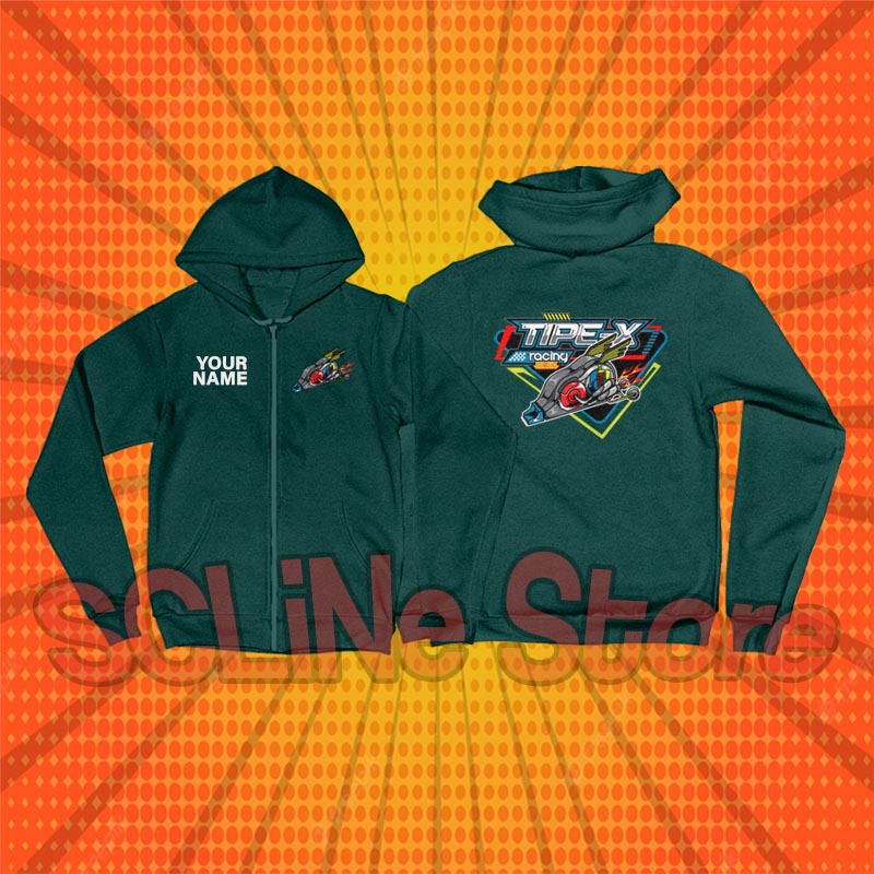 Jaket Anak Tipe X Hoodie Zipper Anak Tipe X Trondol Racing Boy Girl