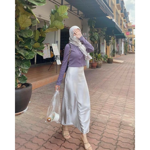 ROK DUYUNG SATIN SILK / ROK MERMAID / ROK DUYUNG BAHAN JATUH / ROK KONDANGAN