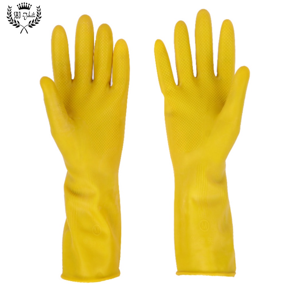 Sarung Tangan Cuci Piring Karet Latex Rubber Tebal Gloves Anti Air