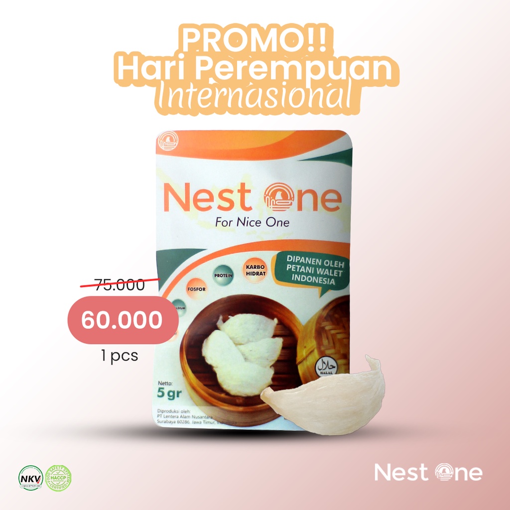 

PROMO TERBATAS | Sarang Walet Premium Nest One 5 Gram Siap Masak