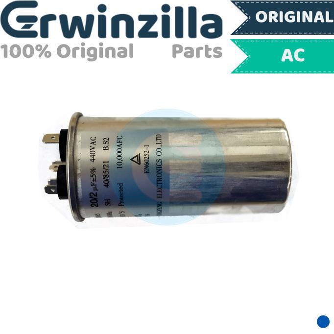 @=@=@=@=] Dual Kapasitor Kompresor 20 uF & 2 uF AC 1 PK Panasonic Model R32 SKJ